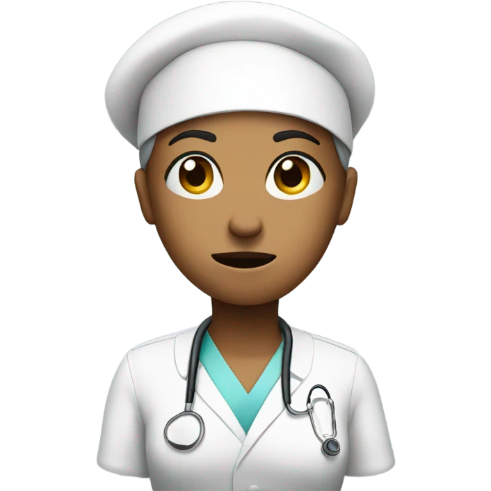 Confused nurse emoji