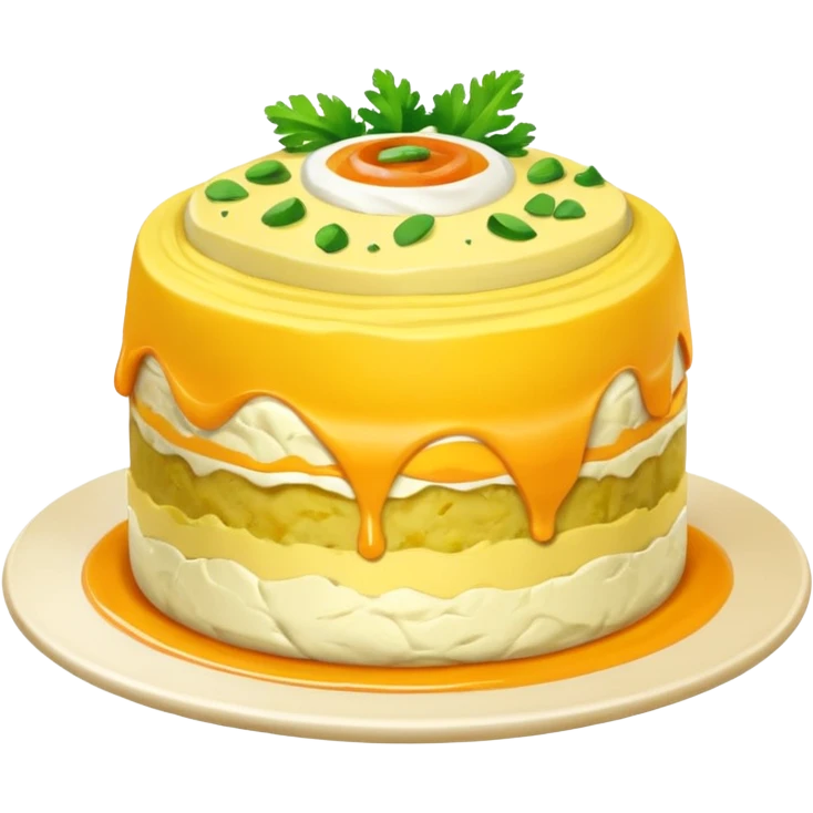 create an animated image of a causa, the food emoji