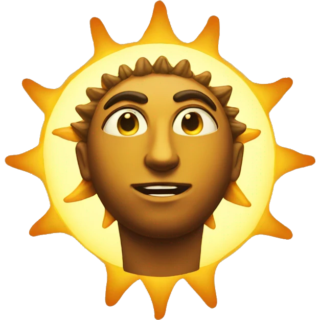 Sun god emoji