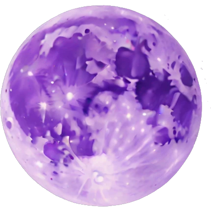 Moon with purple colour  emoji