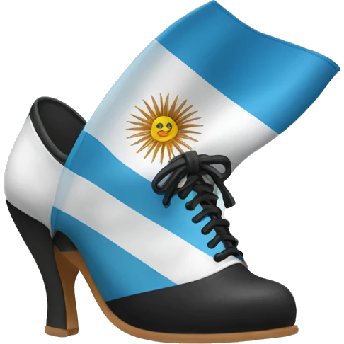 shoes witch argentina flag  emoji