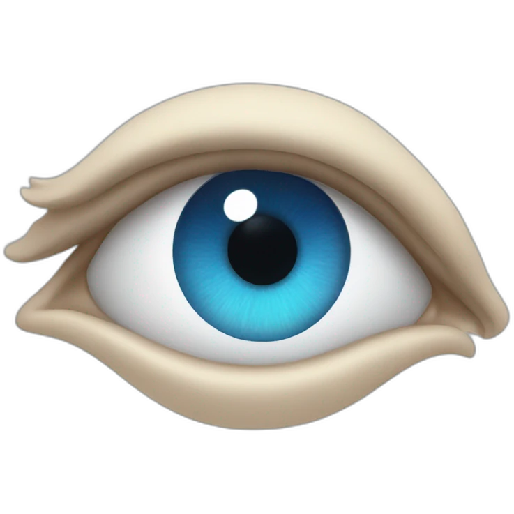 blue eye emoji