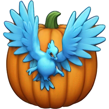 pokemon articuno pumpkin badge medal future socute emoji