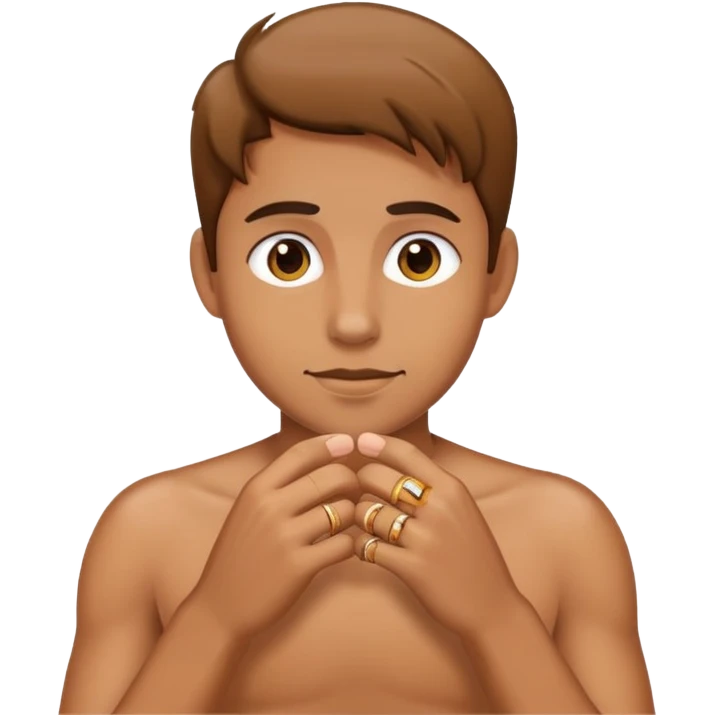  A person making rings emoji