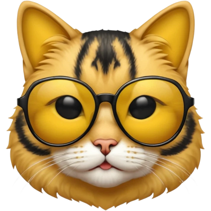 Güneş gözlüğü takan kedi emoji