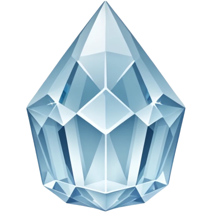generate beautiful white crystal capital i emoji
