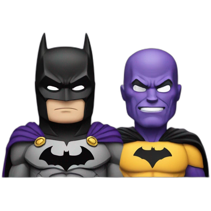 Batman and thanos emoji