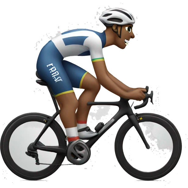 Cyclist winning emoji