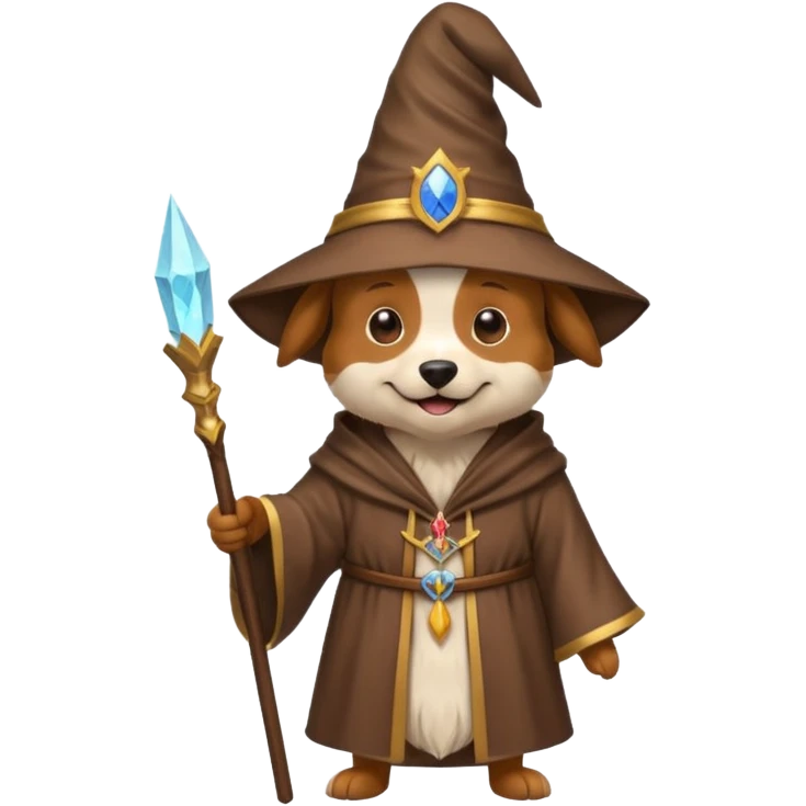 Dog wizard emoji