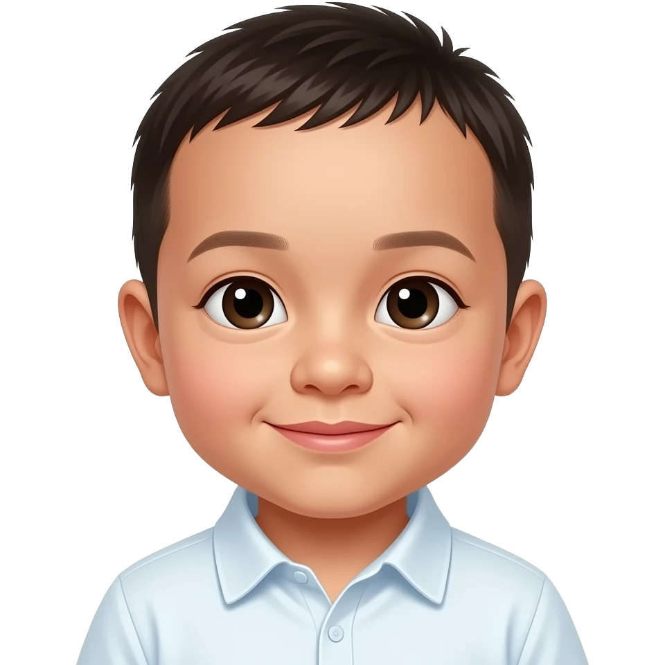 Make an emoji of Leo Chen2 month old baby boy, make him look more like a new baby emoji