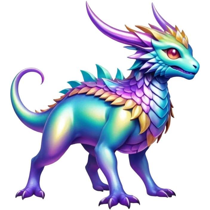 Epic divine legendary complex detailed iridescent gradients aesthetic-Fakémon-creature emoji