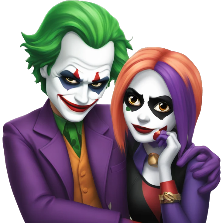 joker and harley quinn emoji