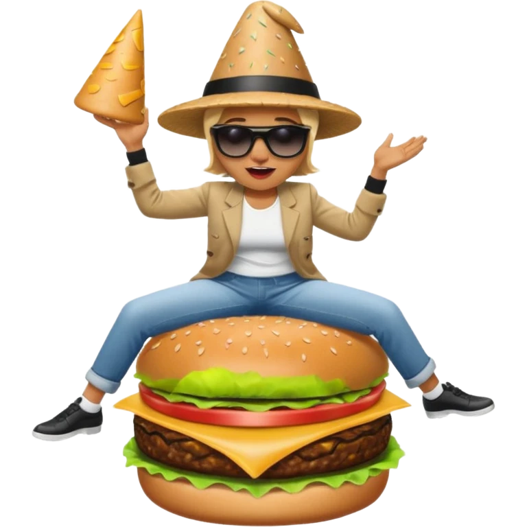  twerking on a burger cuh emoji