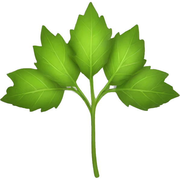 Leaf crown emoji