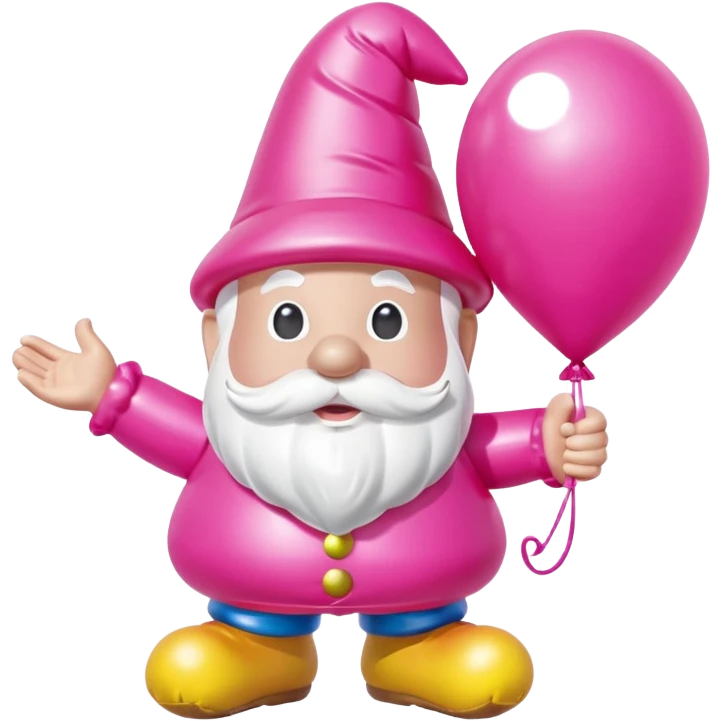   jeff koons style SPAM garden gnome inflatable balloon art emoji
