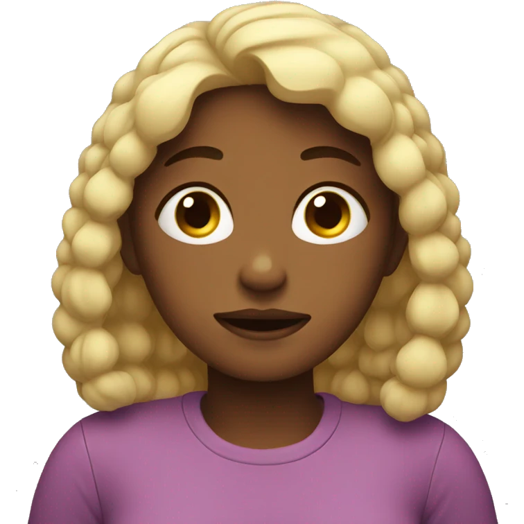 Girl tired emoji