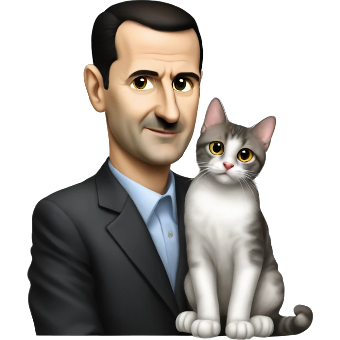 Bashar al assad with cat emoji
