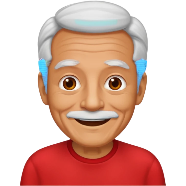 old guy red shirt emoji
