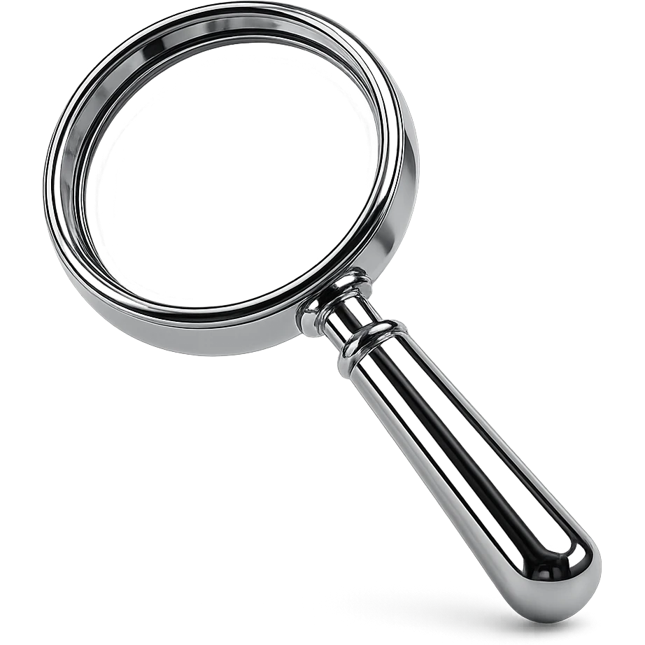 magnifying glass emoji