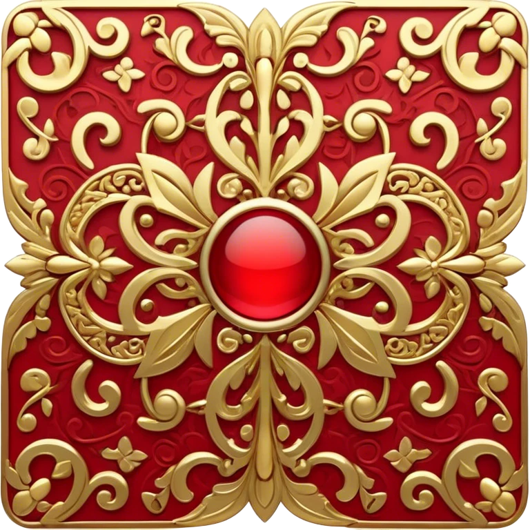 red and gold  emoji