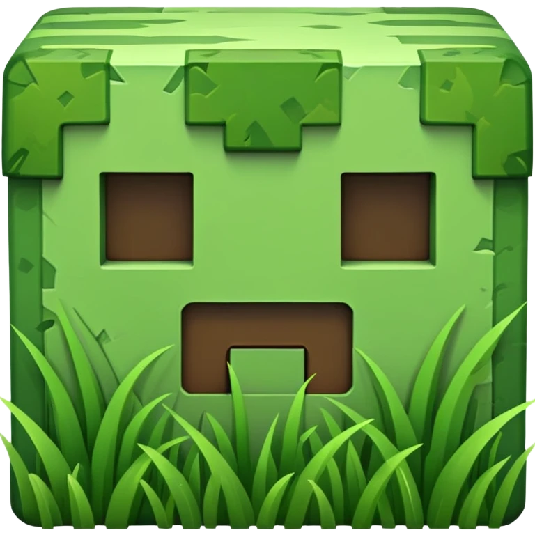 Minecraft grass block emoji