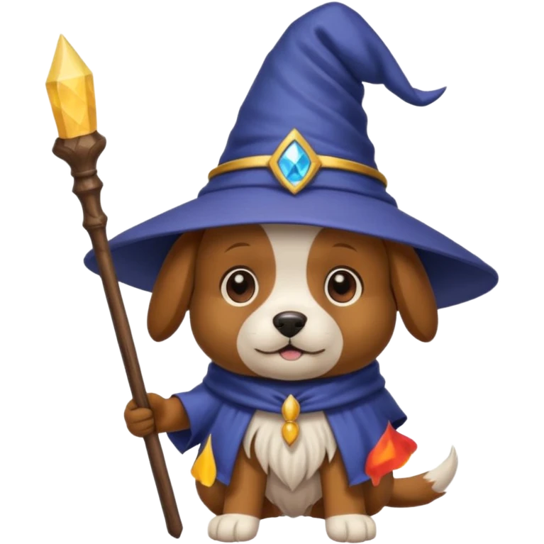 Dog wizard emoji