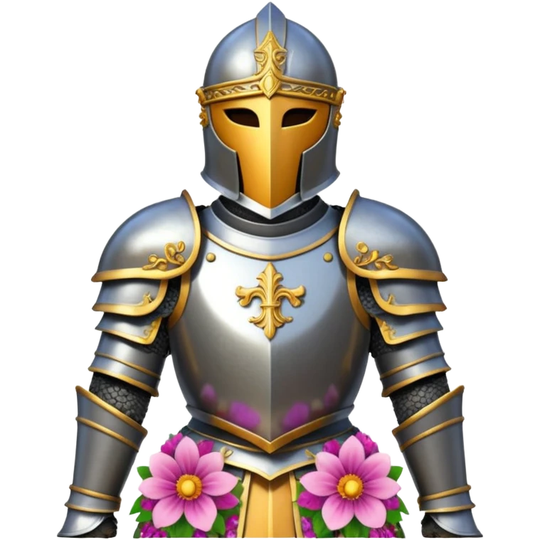 Knight armor  in flowers emoji