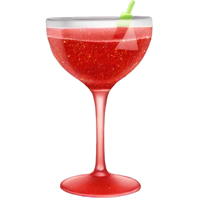 glitter lazy red cheecks drink emoji