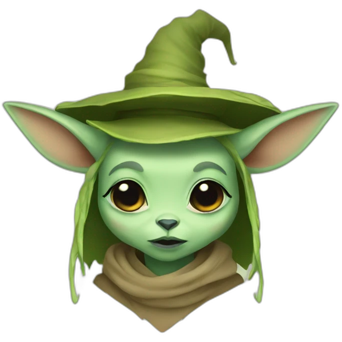 Yoda witch deer emoji