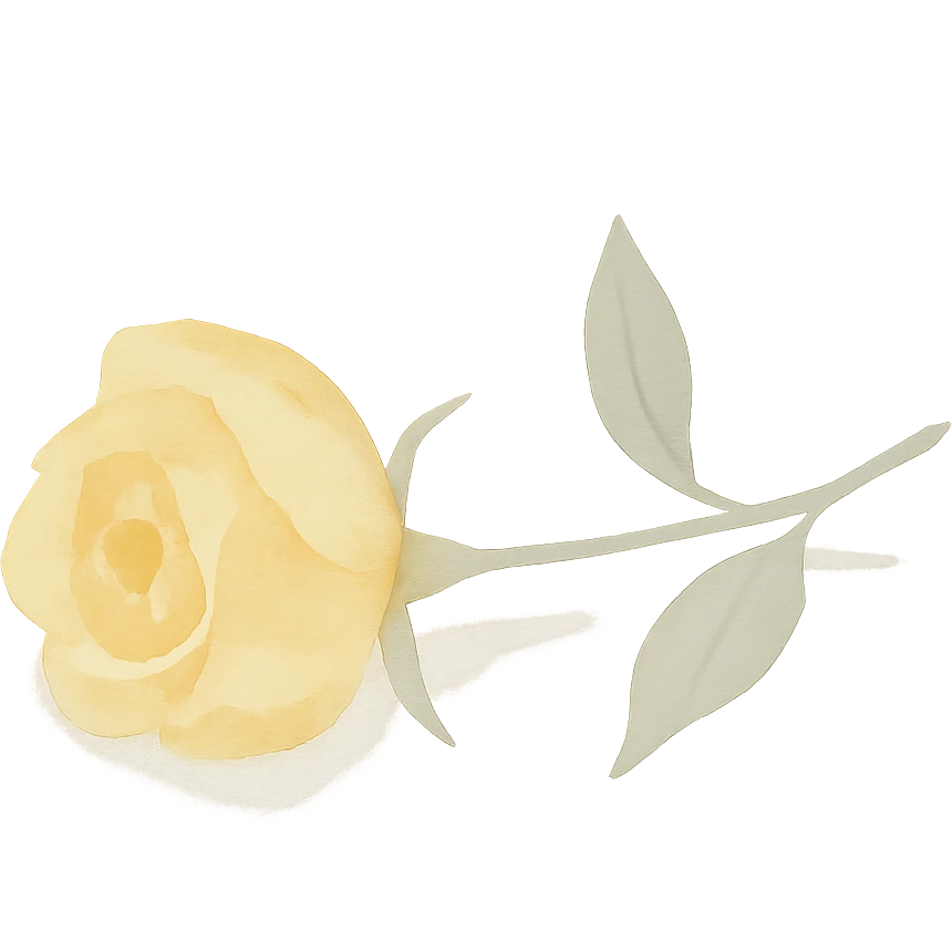 oil painting art style, visible brushstrokes, dreamy, yellow rose laid on its side emoji
