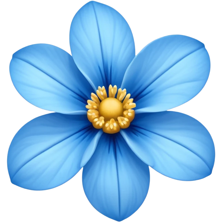 Blue flower emoji