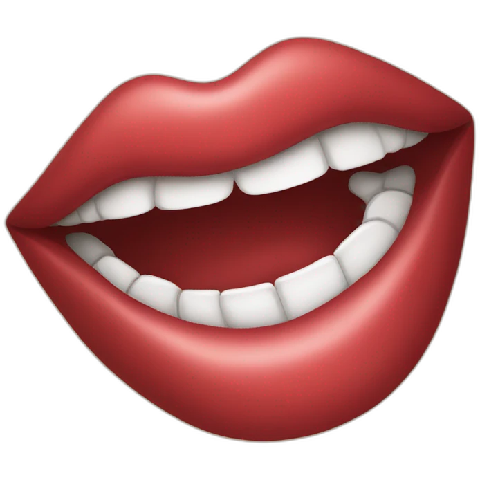 biting lip emoji