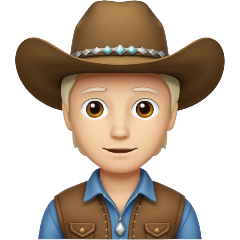 Please create me cowboy related emojies that are fully white! emoji
