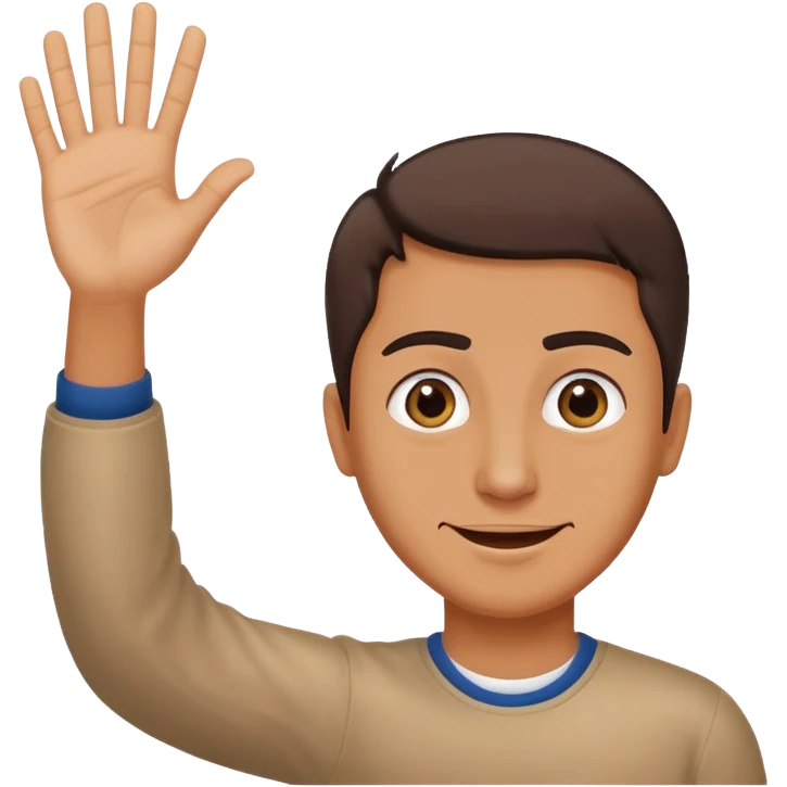 a humorous emoji of a person waving their hand saying 'nah', fitting Turkish humor style, playful expression emoji