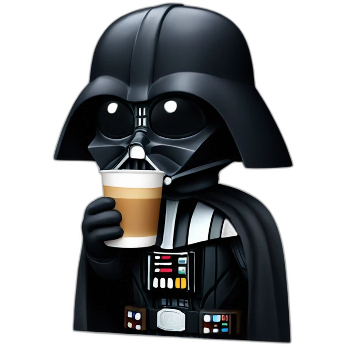 darth vader drinking coffee emoji