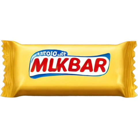 Milkybar chocolate wrapper emoji