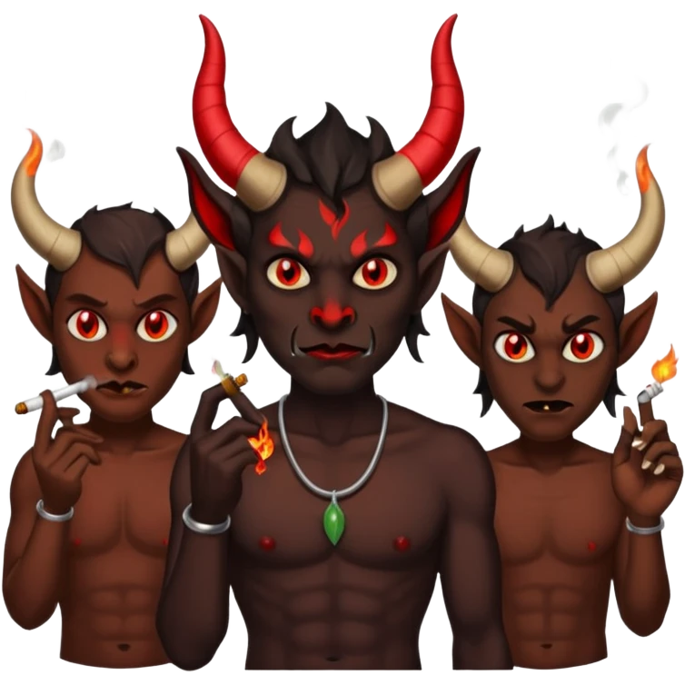Demons smoke weed emoji
