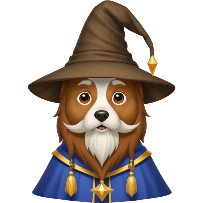 Dog wizard emoji