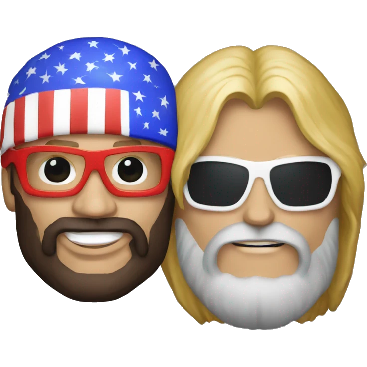 Randy Savage and Donald Trump emoji