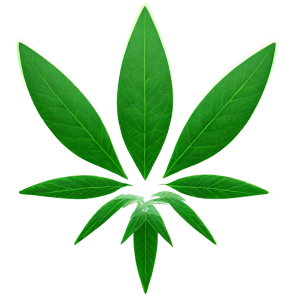 Star Trek emblem with weed emoji