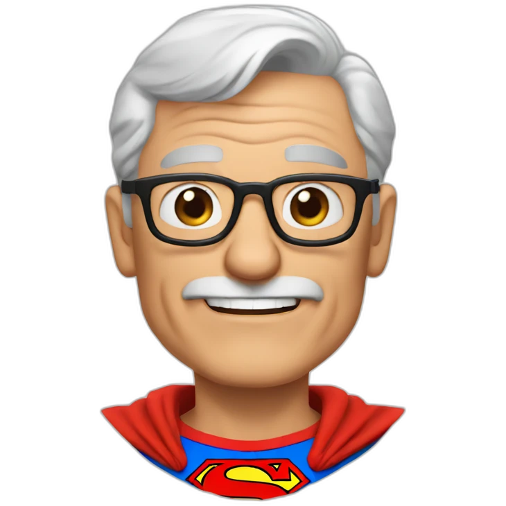 grandpa superman emoji