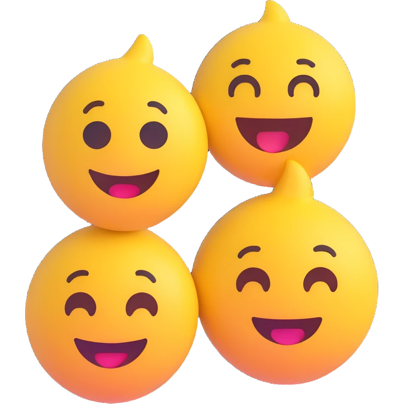 three emojis in first, second and third place emoji
