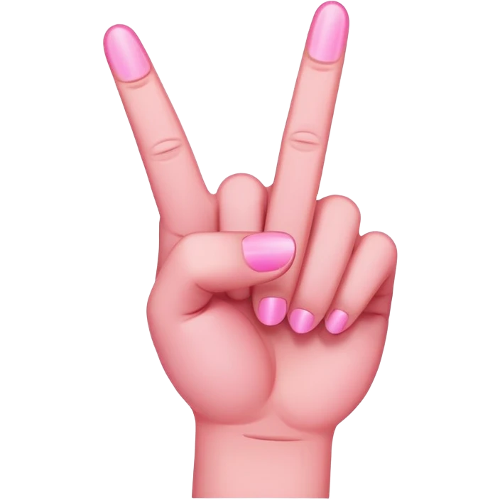 Create me a pink version of this 🖕 emoji