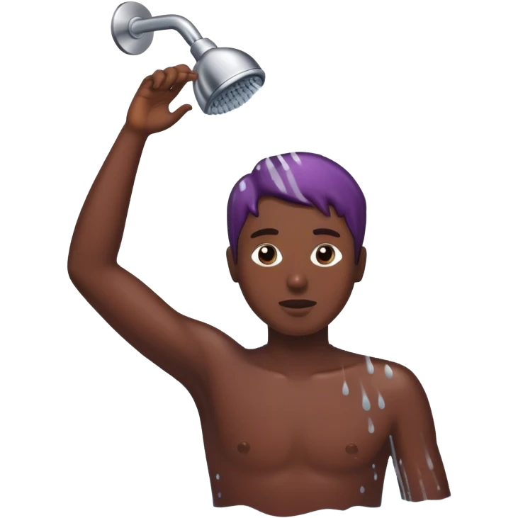 Aubergine sous la douche emoji