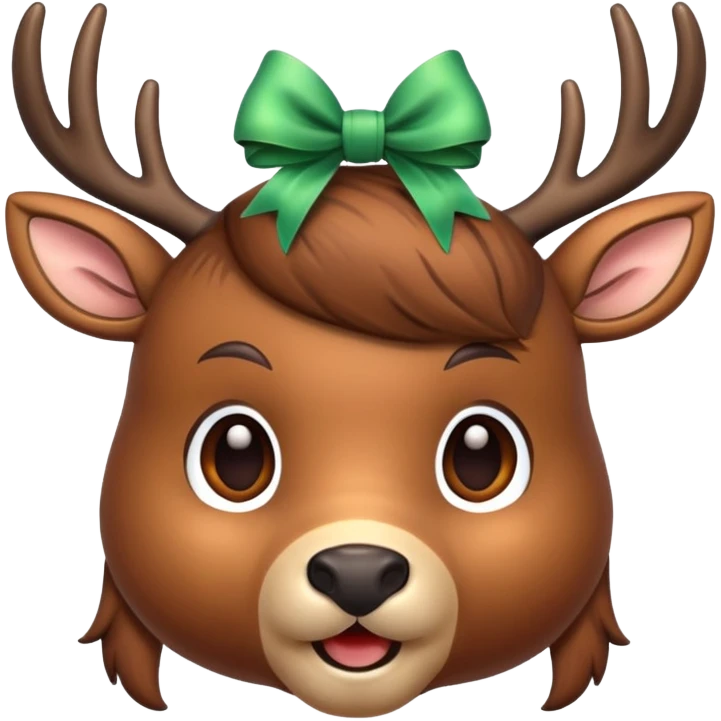 deer with a bow emoji
