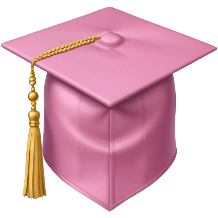 light pink graduation hat emoji