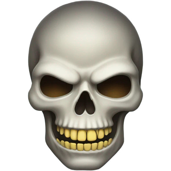 Scary skull head emoji