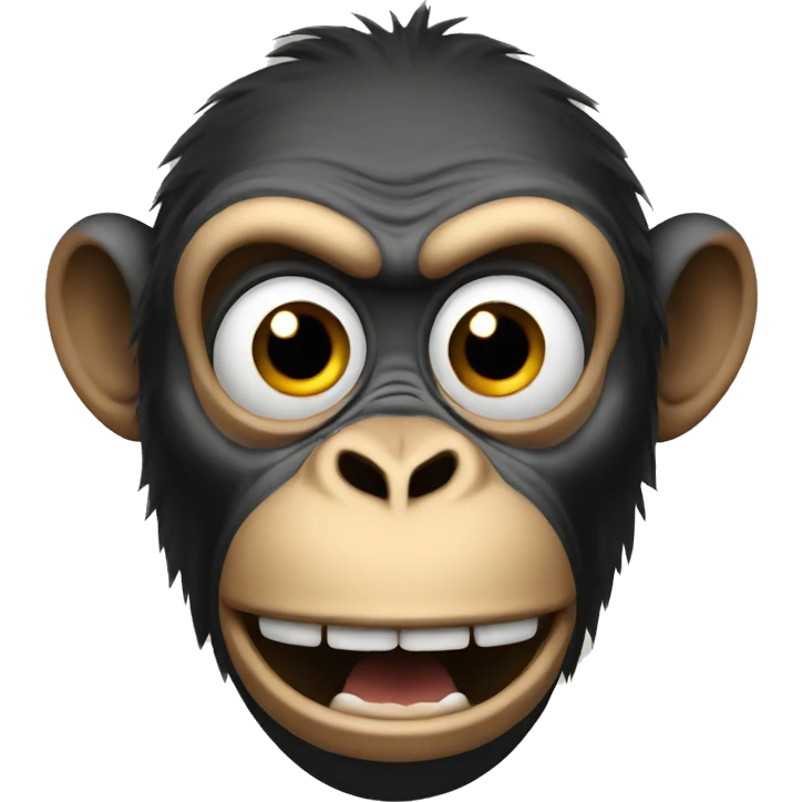 Shocked ape emoji