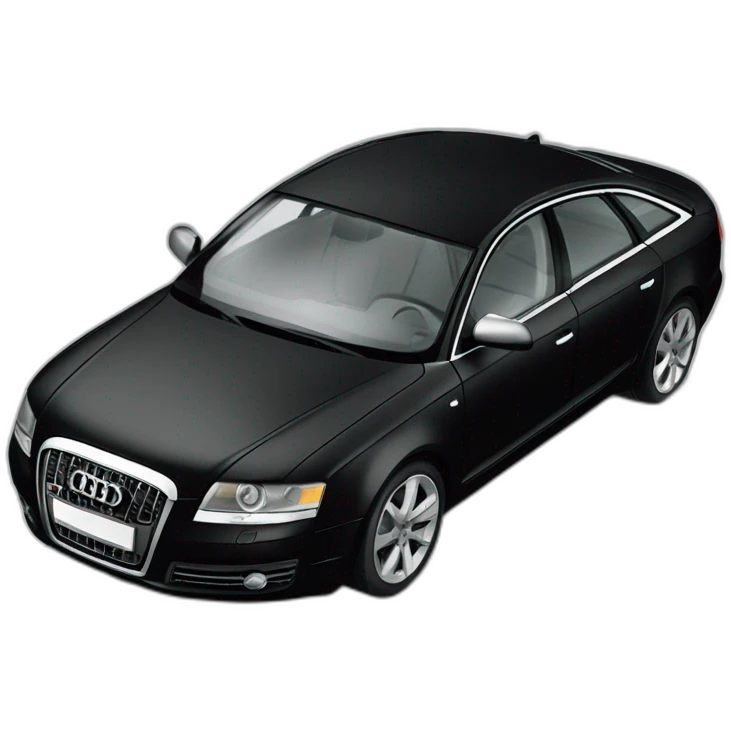 drive Audi A6 modèle 2008 couleur noire emoji