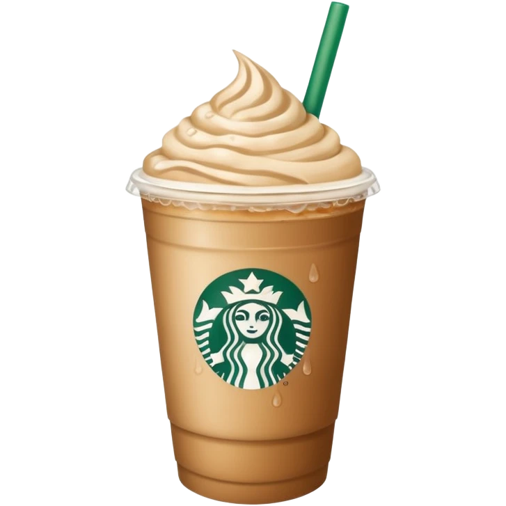 Cold latte Starbucks  emoji